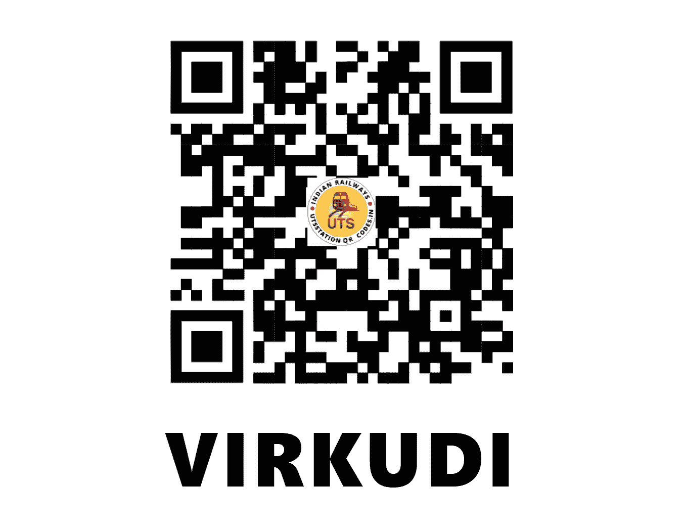 UTS QR Code for VIRKUDI - VRK (SR - TAMIL NADU)